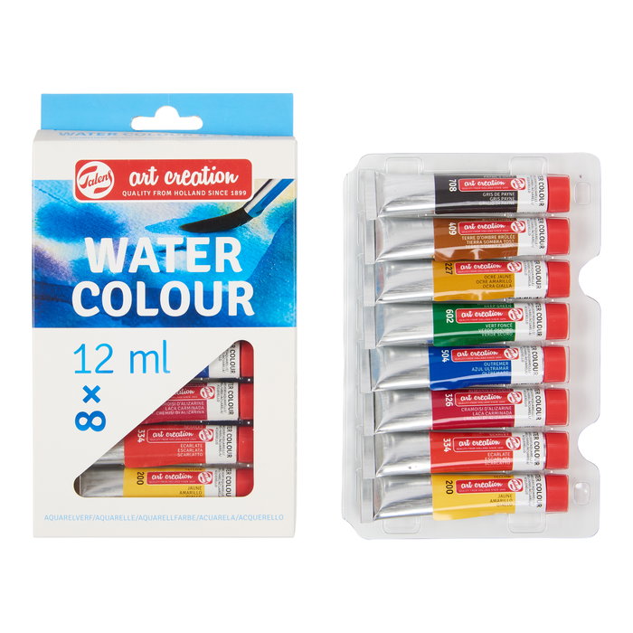 Talens Art Creation Set de Acuarelas de 8 Tubos de 12 ml